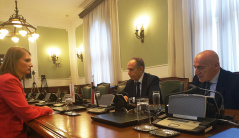 4 December 2019 The Head of the PFG with Cyprus in meeting with the Cypriot Ambassador to Serbia